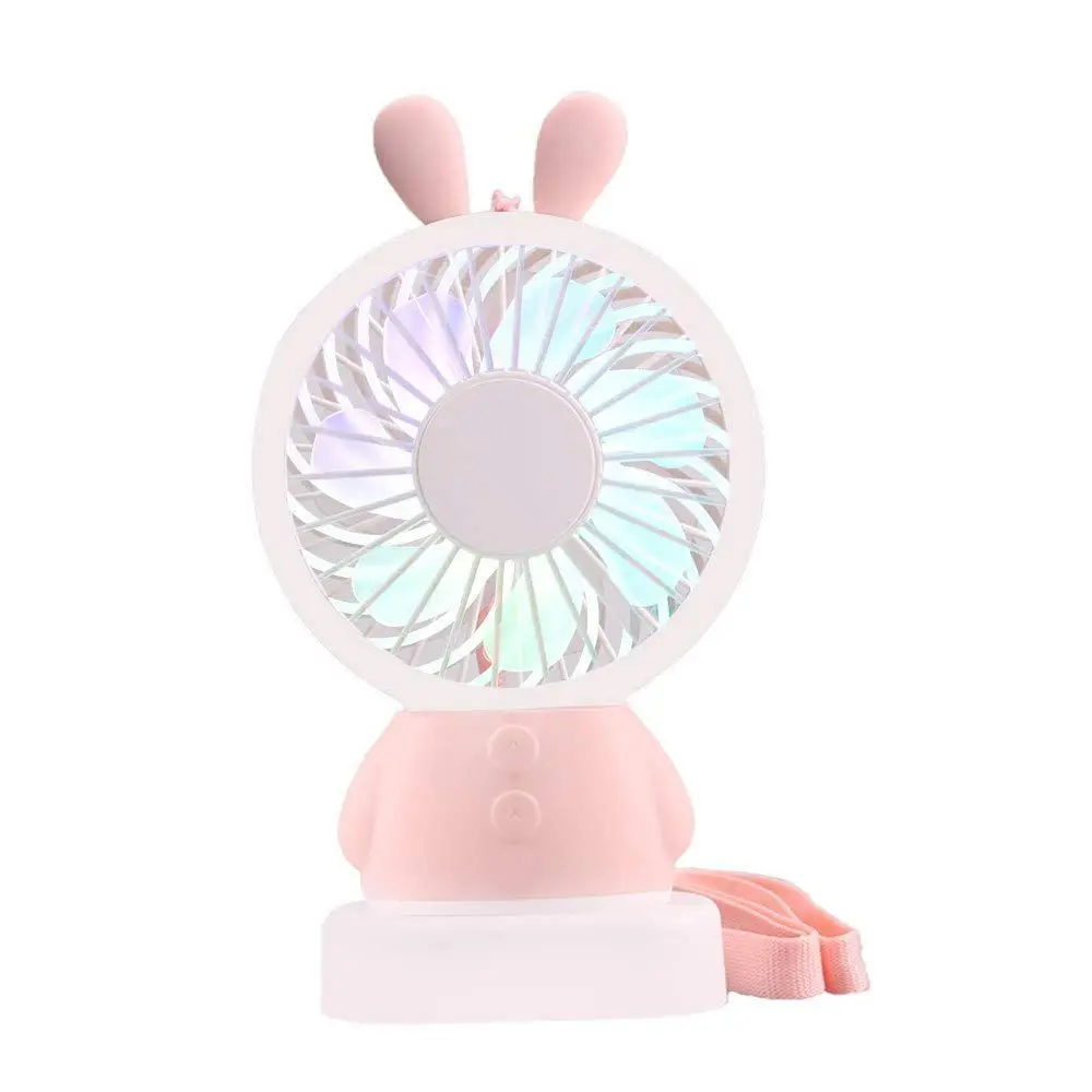 

New Mini Handheld Fan USB Battery Operated Rechargeable Personal Portable Desk Cooling Fan 2 Adjustable Speeds with LED Light