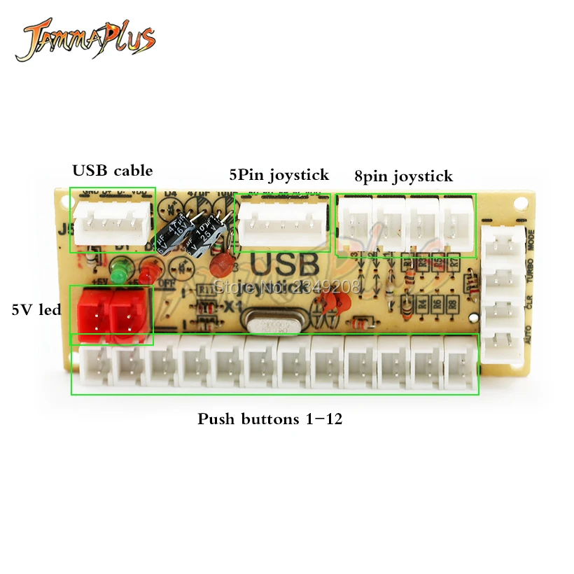Аркада DIY LED комплект с нулевой задержкой USB кодировщик к ПК аркадные игры 8 способ