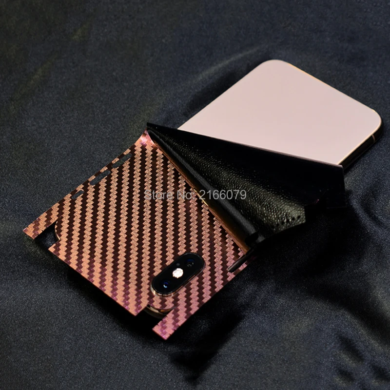 Для Apple iPhone X SE 5 5S 6 6S 7 8 Plus 3D Градиент углеродного волокна задняя крышка на весь корпус наклейка кожа телефон защитная наклейка пленка
