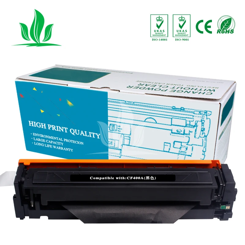 

CF400A 3PCS CMY Compatible CF400A CF400 CF401A 403A 201A Color Toner Cartridge For hp Color LaserJet Pro M252dn