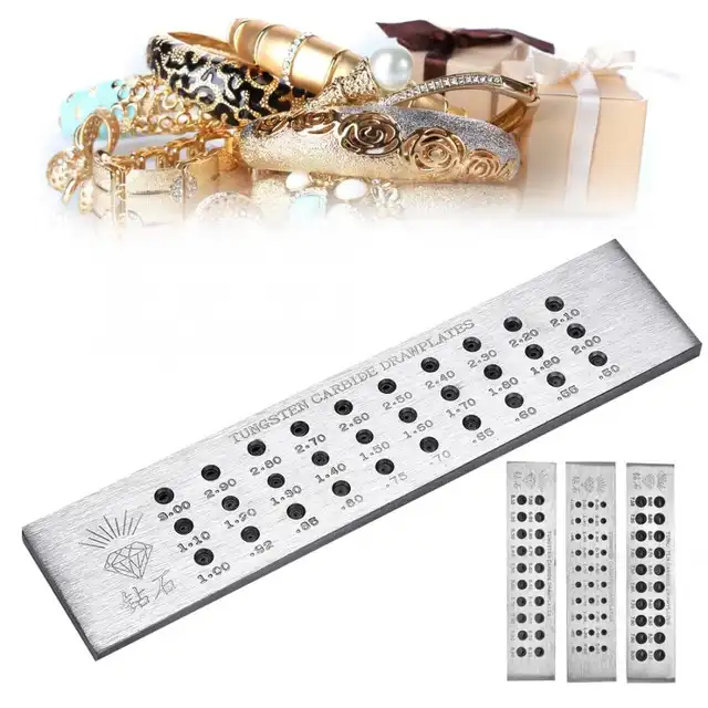 #1 Semicircle Material Metal Tungsten Carbide Wire Draw Plate for Jewelry Making Which Easy and Convenient to Carry and Use Tools Accessory Wire Drawplate