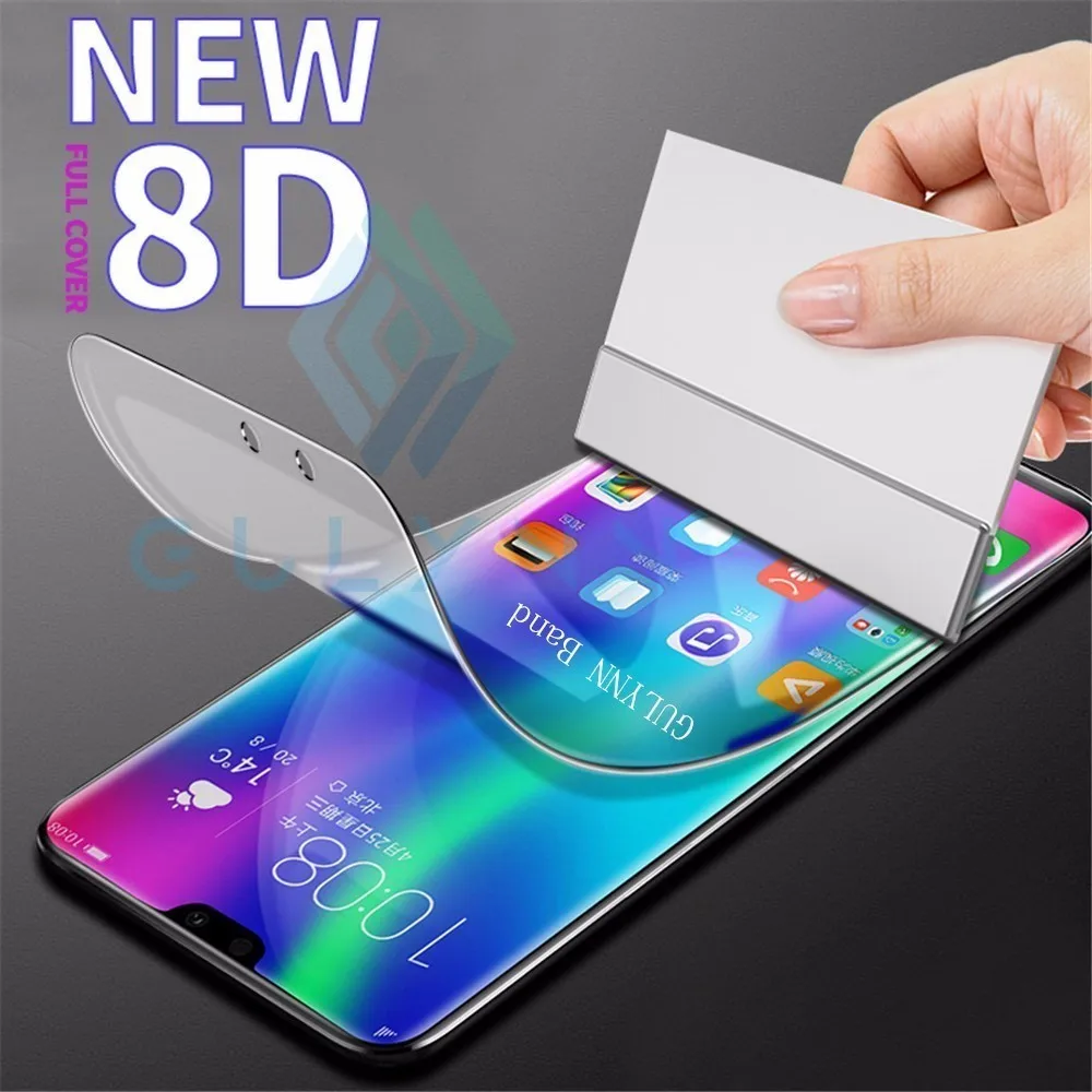 

8D Curved Full Cover Screen Protector On The For Huawei honor 8X 8A 8C 7X 10 9 Nova 4 3i P Smart 2019 Soft Film (Not Glass)