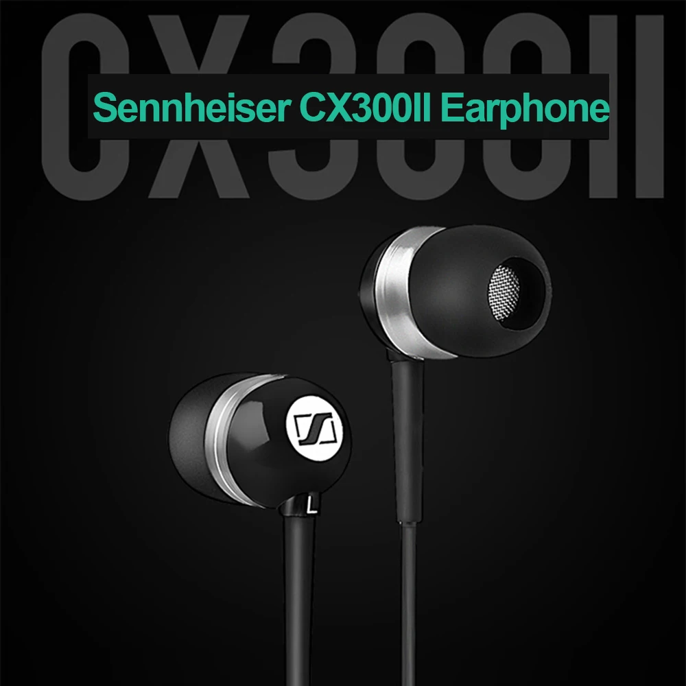 Проводные музыкальные наушники Sennheiser CX300II 3,5 мм, стерео наушники, усиленные басы, наушники для смартфона, гарнитура fone для телефона