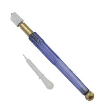 

10-25mm Diamond Glass Cutter Sharp Knife Non Slip Plastic Handle Steel Cutting Blade Oil Feed DIY Tile Mirror Repair Cutting