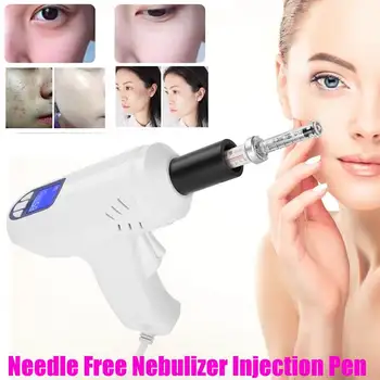 

Electric Needle Free Nebulizer Injection Pen Wrinkle Removal Anti-aging Face Cleaner Skin Massager Hyaluronic Acid Micro Machine