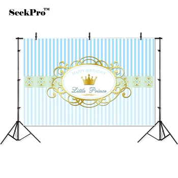 

thin vinyl birthday little prince frame baby children photo Backgrounds Printed Professional indoor Photographic studio Backdrop
