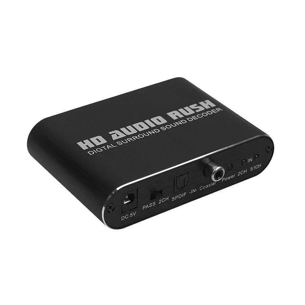 

5.1 Channel HD Audio Rush Digital Surround Sound Decoder Audio Converter DVD