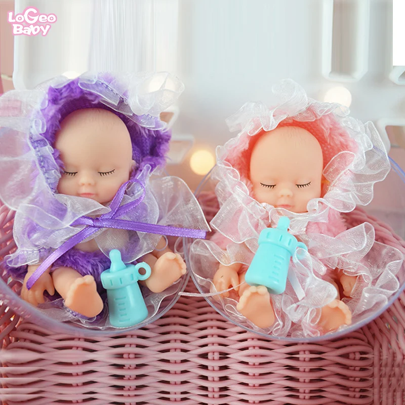 

2019 hot sale 11cm Soft Interactive Mini Keychain Reborn Baby Doll clothes Kids Toys bebes reborn doll Christmas gift lol dolls