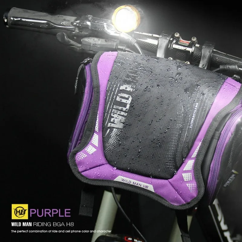 

Waterproof Large Capacity Bicycle Bag Front Tube Frame Bag With Bike Handlebar Bracket MTB Pannier Cycling Camera Shoulder Bag