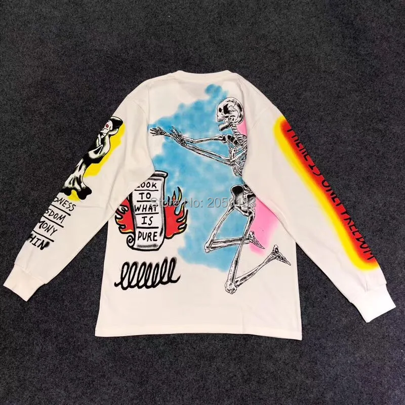 Kanye West Kids/мужская толстовка с круглым вырезом и граффити в стиле хип хоп Новое
