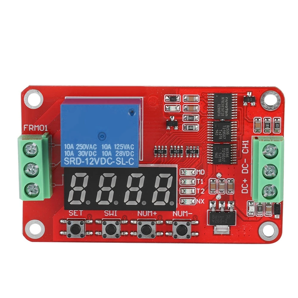 

Multifunction FRM01 12V Relay Module Infinite Loop Timing 1 Channel Self-lock Relay Cycle Timer Module Automation Delay Loop