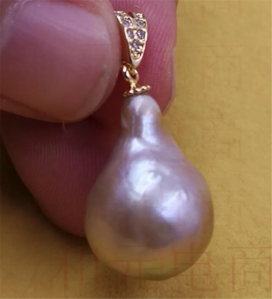 Party green rust Natural HUGE 13-16MM purple PEARL PENDANT flawless GOLD gorgeous Loose ROUND classic pink elegant pendant | Украшения и