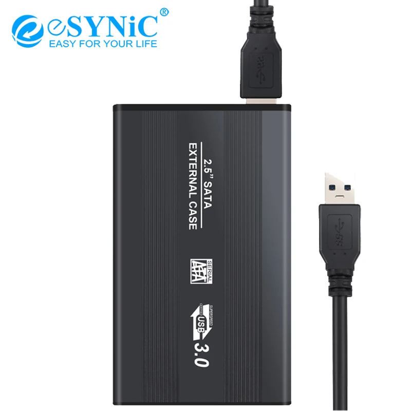 Esynic USB 3,0 внешний 2," SATA HDD SSD жесткий диск Корпус Корпуса Caddy Поддержка Windows 2000/xp/7/8/vista Mac OS8.6