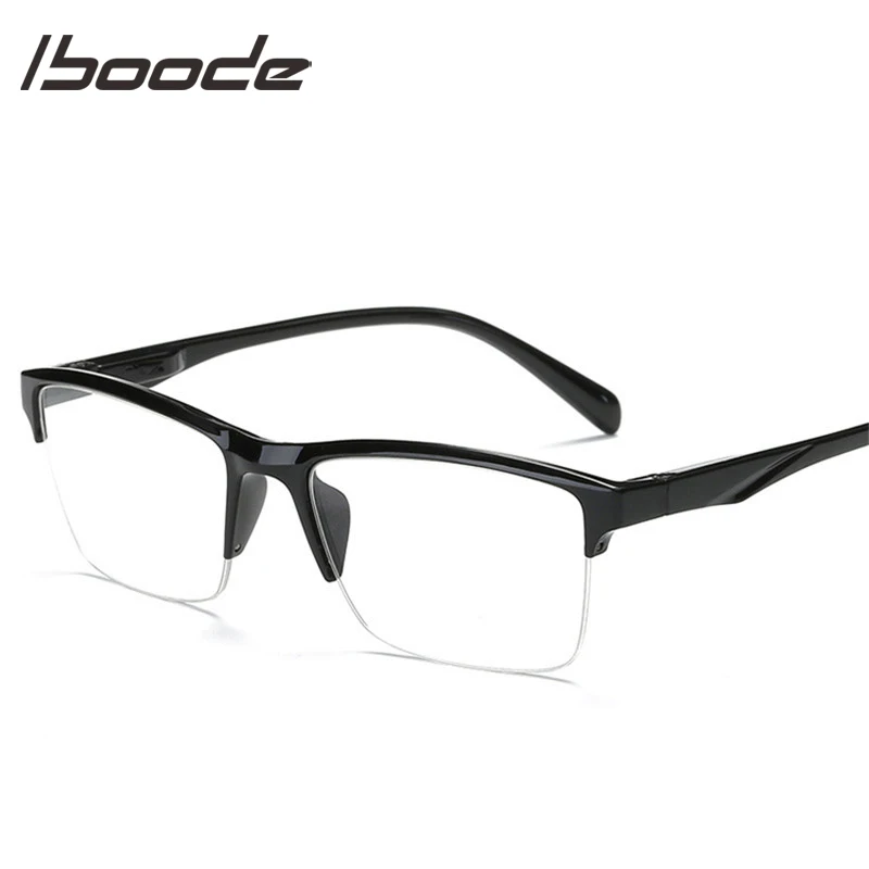 IBOODE Half Frame Reading Glasses Ultralight Reader Magnifier 0.25 0.5 0.75 1.0 1.25 1.5 1.75 2.0 2.25 2.75 3 3.25 3.5 3.75 4.0