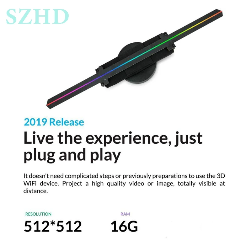 SZHD 2019 65Z holo 65 Dseelab hologram 3d led fan 3d holographic led advertising display SZHD 2019 65Z holo 65 Dseelab hologram 3d led fan 3d holographic led advertising display
