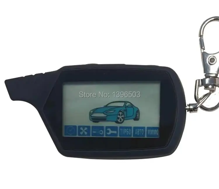 

A91 LCD Remote Control Key Chain For Russian Keychain Starline A91 Engine Starter Car Anti-theft Alarm System