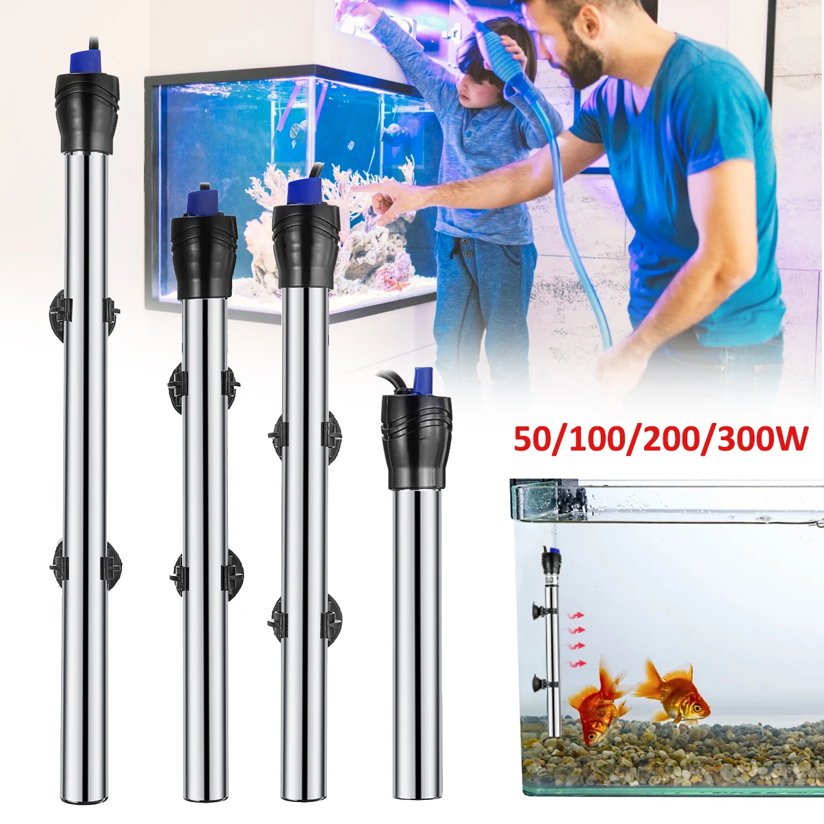 220 240V Submersible Aquarium Water Heater Heating Rod APO for Aquarium