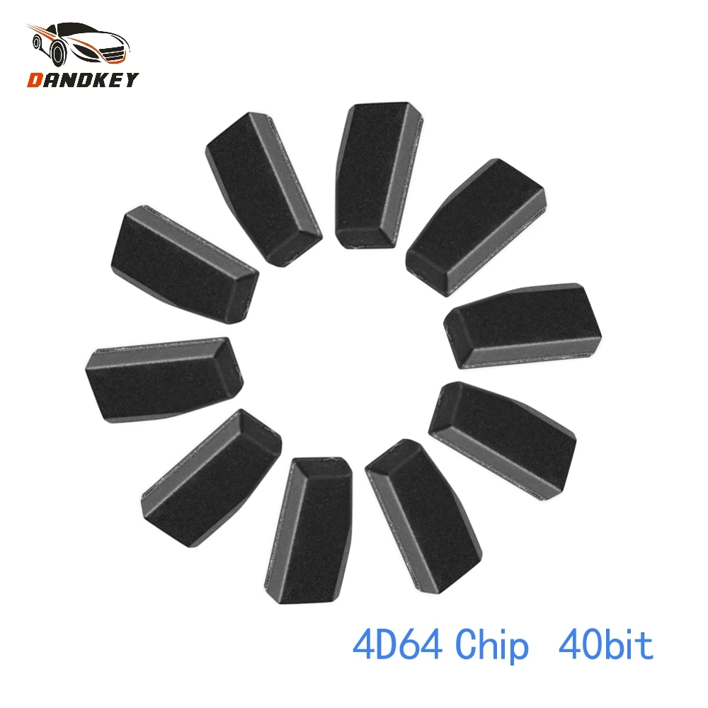 Dandkey 10X иммобилайзер ID64 4D64 чип 40Bit карбон для Chrysler Dodge Jeep Renault автомобильный ключ