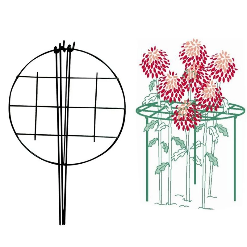 Garden Plant Support Climbing Plants Trellis Supporter Frame Strong Steel Wire With Plastic Coating Plants Support Rings Plant Cages Supports Aliexpress