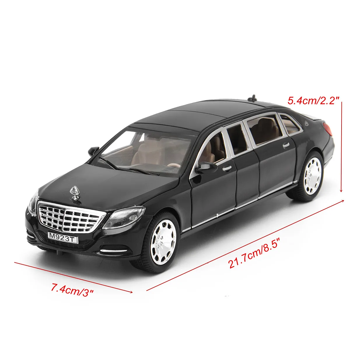 1:24 Игрушечная модель для Mercedes Maybach S600 Limousine литая металлическая модель автомобиля игрушка для детей Рождественский подарок игрушка автомобиль коллекция