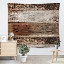 Vintage Wall Tapestry Wood Brick Hemp Rope Hippie Boho Home Decor Tapestry Wall Hanging Headboard Dorm Wall Carpet Throw Picnic brick scrawl waterproof wall art tapestry