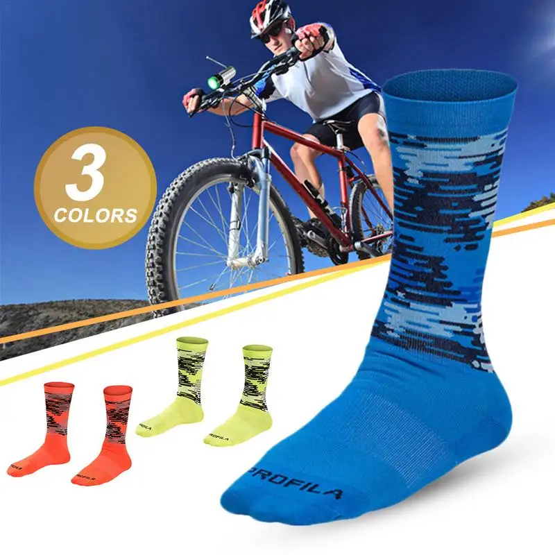 

New Men's Sport Cycling Socks Bike Riding Socks Breathable Outdoor Baseball Football Running Socks Size 40-45 Four Seasons