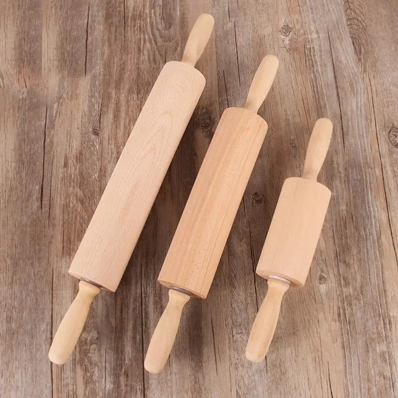 

Solid Wood Christmas Embossing Rolling Pin Christmas Gingerbread Cookies Rolling Pin Dumplings Skin Pressing Stick Baking Tools