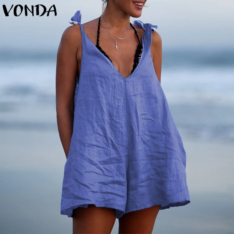Buy VONDA Rompers Womens Jumpsuit 2019 Summer Pregnant