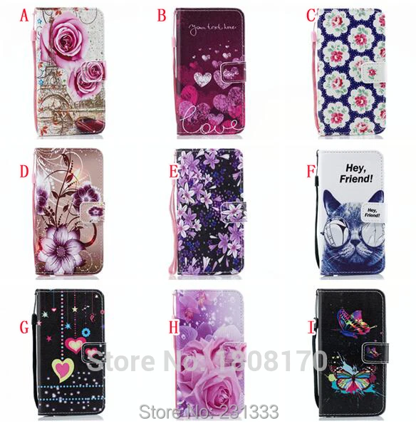 Кожаный чехол-кошелек C-ku с цветком для Xiaomi MI 9 Redmi NOTE 7 Huawei P30 LITE Honor 8C подставкой Be Love