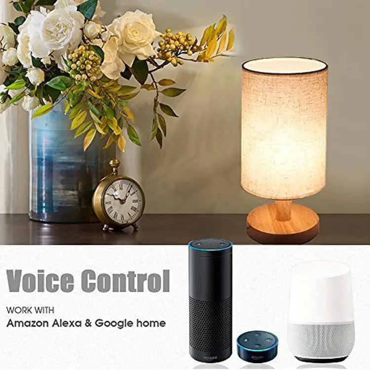 

Wifi Smart Dimming Table Lamp US Plug 100-240V Voice Control Table Light