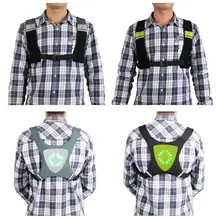 Беспроводной дистанционного Управление Предупреждение жилет светодиодный световой указатель поворота езда на велосипеде в ночное время Предупреждение Велоспорт светодиодный сигнальный жилет Guidin