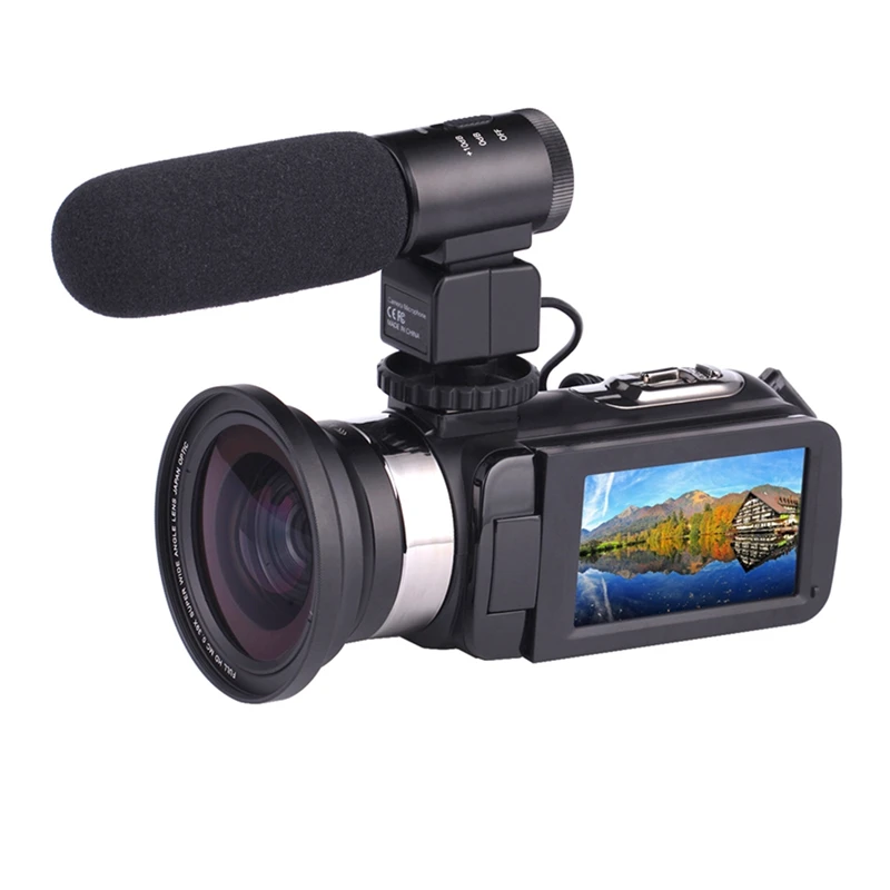 

Outdoor Handheld 4k Hd Digital Camera Support Wifi App Remote Control Night-Vision Dv Recorder