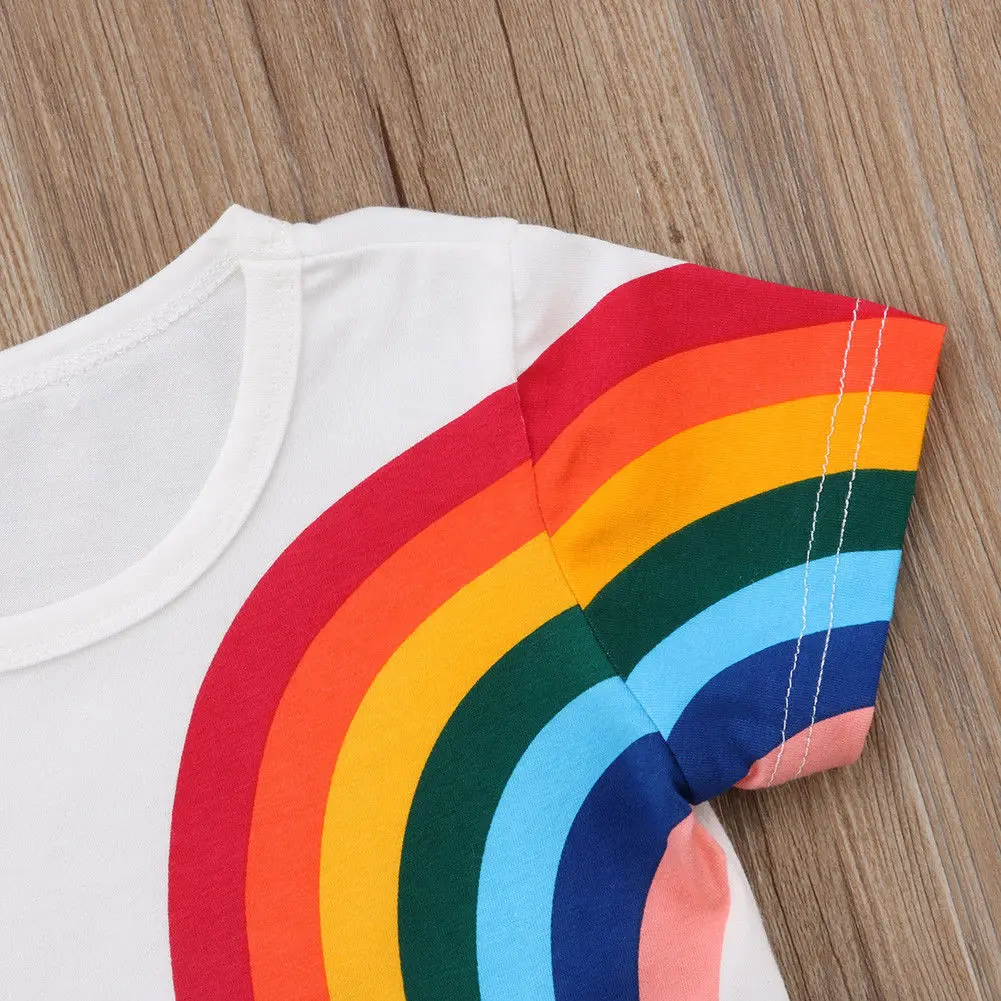 Pudcoco/футболка для девочек; От 1 до 6 лет; модная детская повседневная хлопковая Футболка с разноцветными кисточками для маленьких девочек; топы