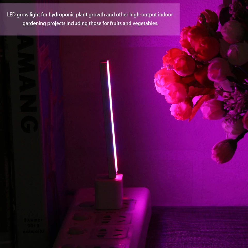 3 Вт/14 светодиодный 5 Вт/27 Светодиодный светильник USB красный и синий гидропонный светильник для выращивания растений для настольного выращивания цветов DC 5 В