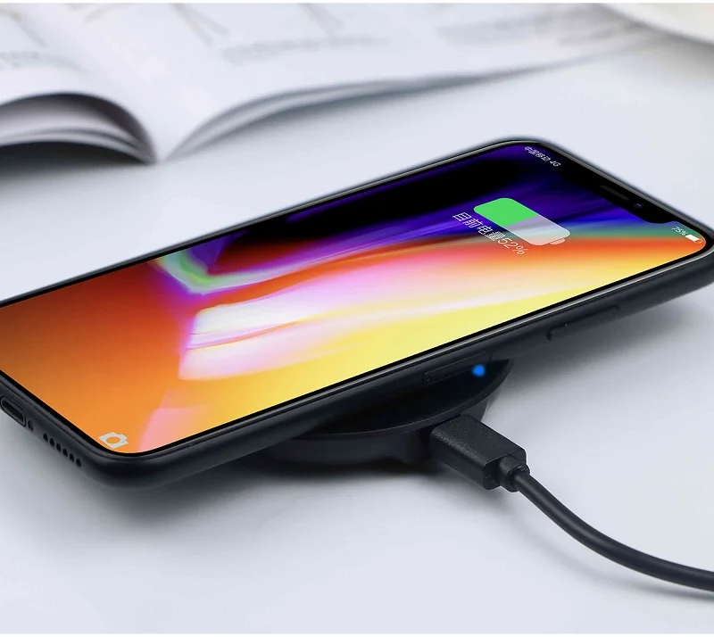 Быстрое беспроводное зарядное устройство для iPhone XR XSmax X 8 plus мобильное Samsung S10 S9 S8 S7