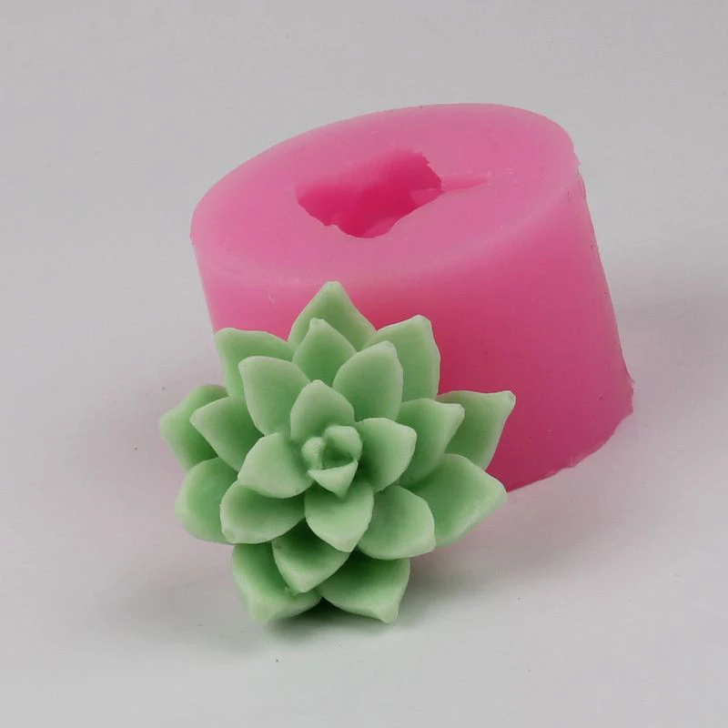 

3D Silicone Flower Succulent Plant Mold DIY Hand Crafts Vase Soap Mould