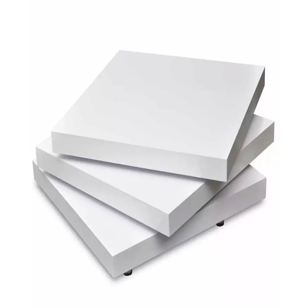 VidaXL Square White Lacquered Coffee Table 3 Tiers High Gloss White MDF Coffee Tables Assembale Living Room Furniture 241077