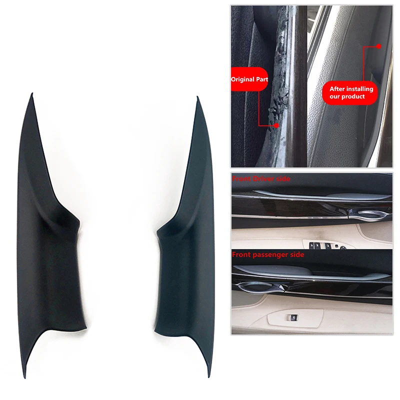 

For BMW 7 F01 F02 08-15 Front Door Interior Inner Handle Pull Carrier Cover