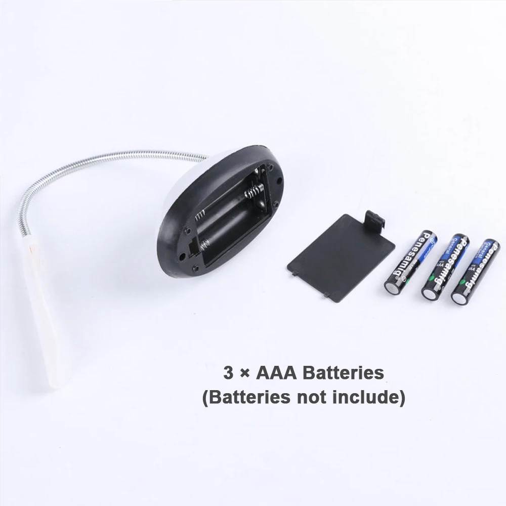  Flexible LED Desk Lamp College Dorm Table Lamp for Bedroom AAA Battery Powered Study Book Lights Ch - 32974766547