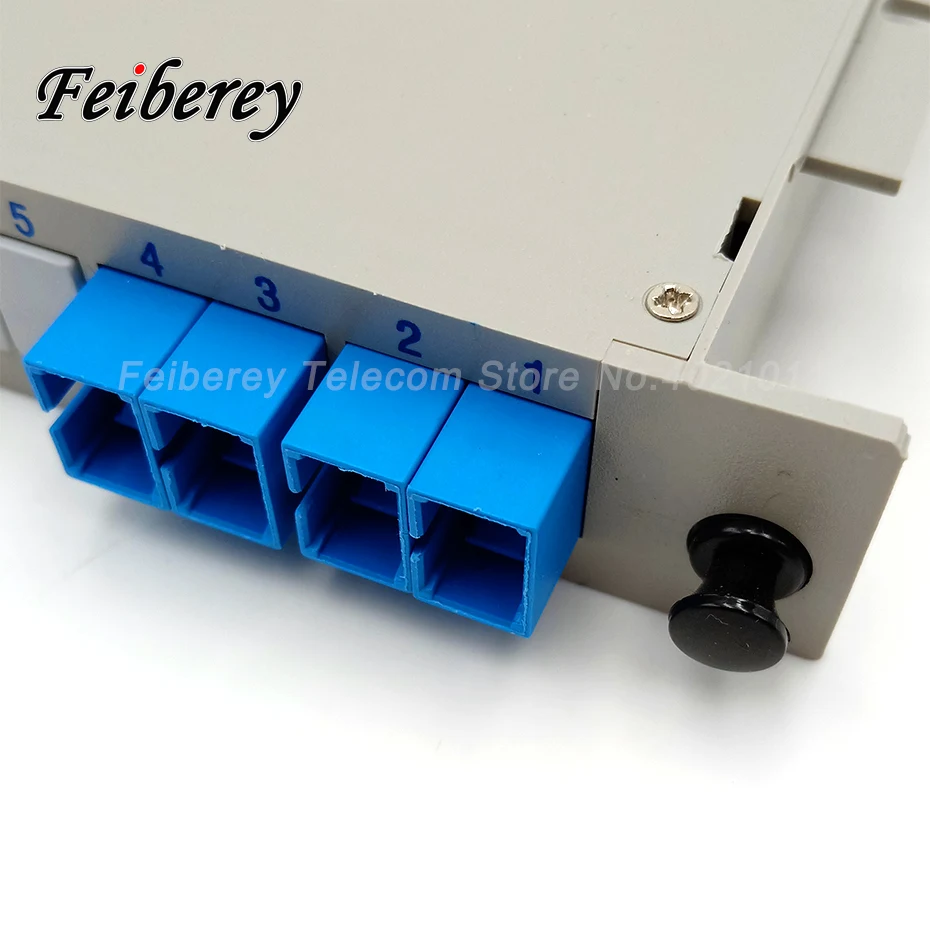1*4 SC UPC Оптическое волокно PLC сплиттер Кассетный ящик вставной Тип оптический 1x4 с