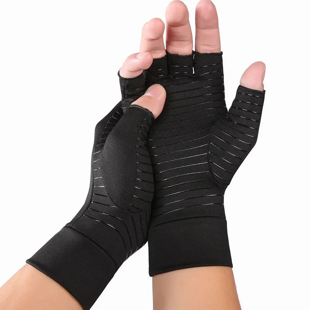Women Men Copper Arthritis Gloves Compression Carpal ...