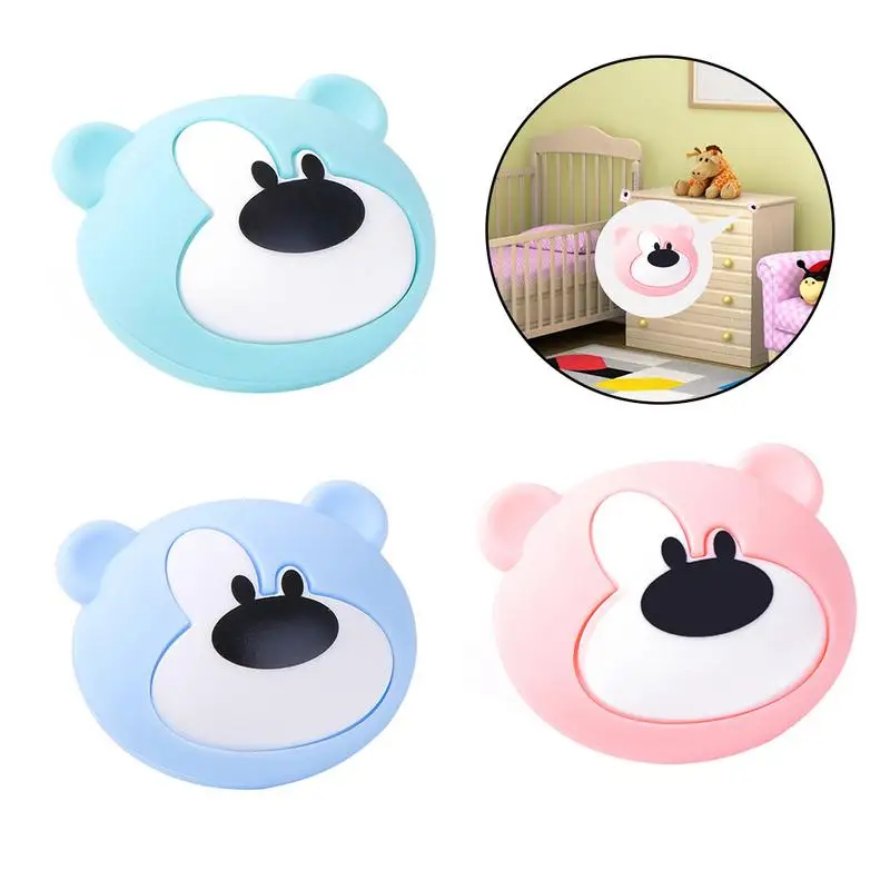 

2pcs Little Bear Shaped Child Anti-Collision Angle Protector Cartoon Animal Soft Silicone Table Corner Cover Baby Safety Care