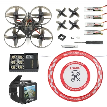 Квадрокоптер Mobula7 V2 75 мм Crazybee F3 Pro OSD 2S Bwhoop FPV Racing Drone Mobula 7 BNF с часами и