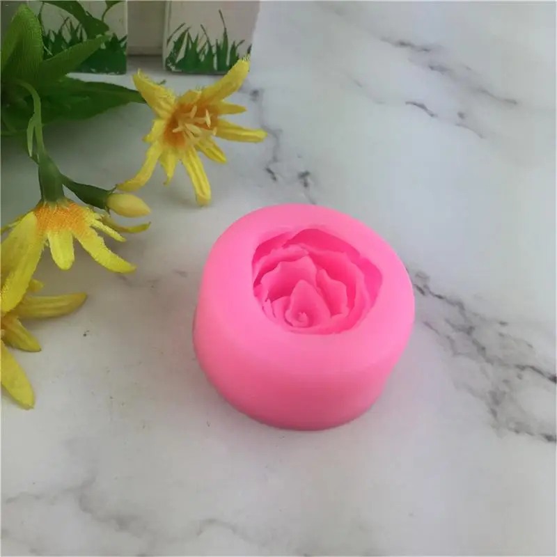 Силиконовые формы 3D розы DIY Fondant торт шоколадный сахар украшения Многоцелевой