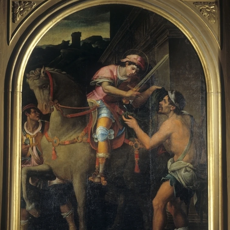 Санкт-Мартин и нищий (San Martino E Il Povero) постер печать (18x24) | Дом сад