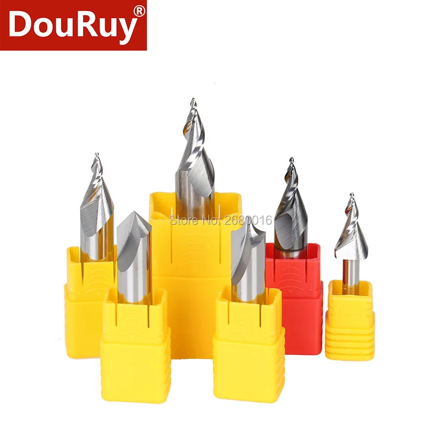 

1pc mini word cutter 14mm 12mm 6mm engraving bits for Acrylic carbide two flute milling cutter router bit for wood For acrylic