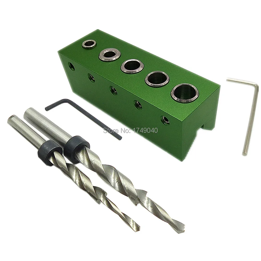 Woodwork Twist Step Drill Bit 10mm 8mm Kit Pocket Hole Dowel Jig
