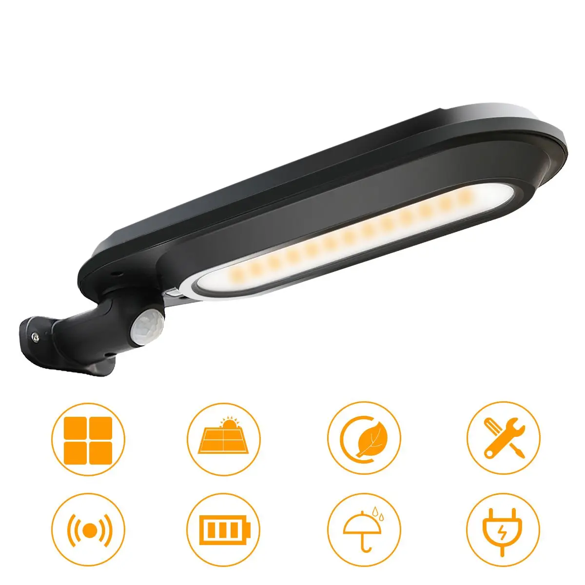 

600LM 18LED Led Solar Wall Light Outdoor Waterproof IP65 Lighting 4 Adjustable Modes Rotable Pole Emergency Light