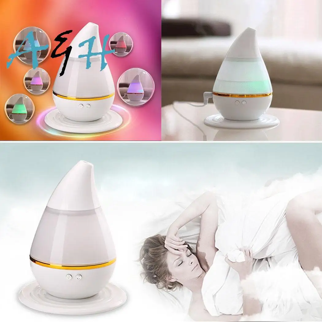 

Water Drop Mini Ultrasonic Humidifier LED USB Purifier Atomizer Air Diffuser USB Power Aroma Air Moist Moisture For Car Home