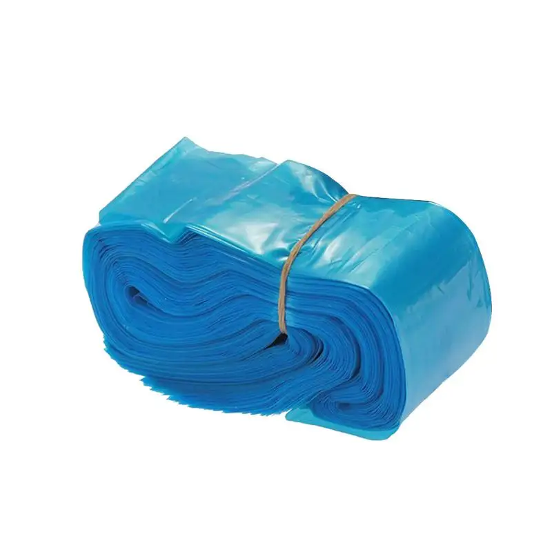 100Pcs Tattoo Special Disposable Hook Line Protection Bag Set Aseptic Hook Line Set Accessories Plastic Blue Clip Cord Sleeves